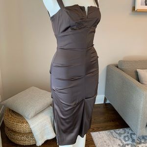 Beautiful brown satin dress